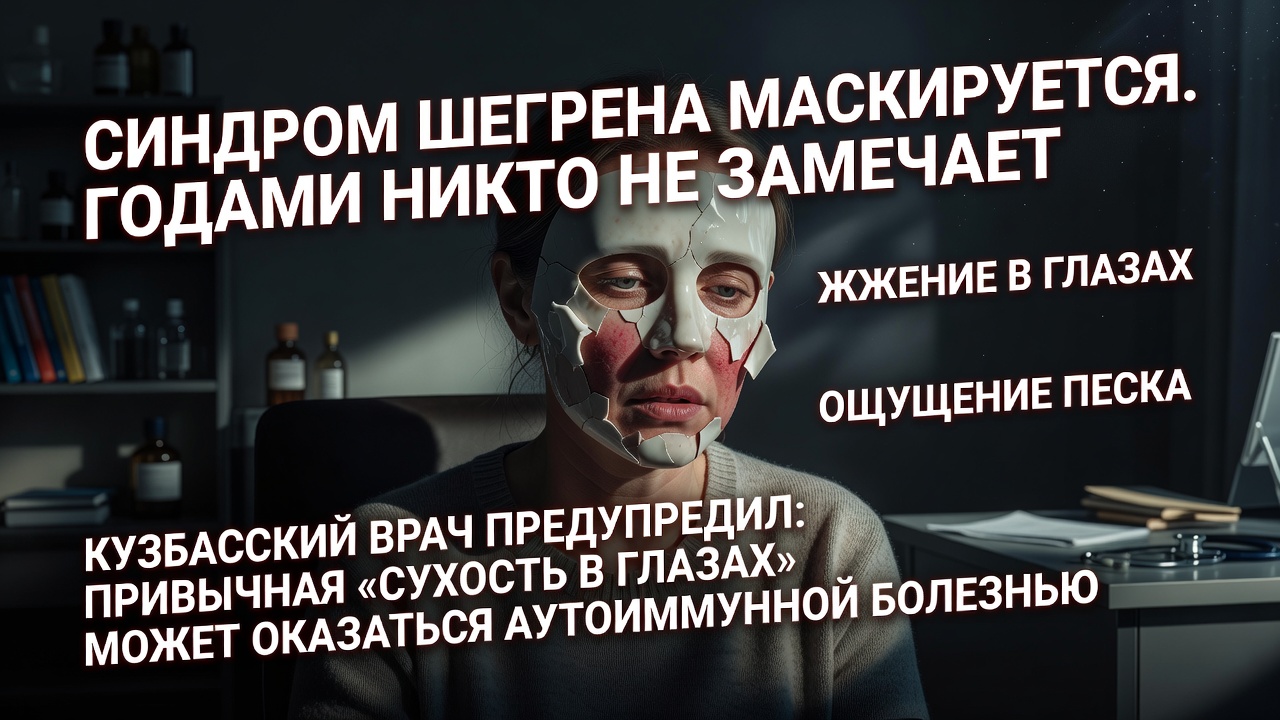 Синдром Шегрена маскируется. Годами никто не замечает