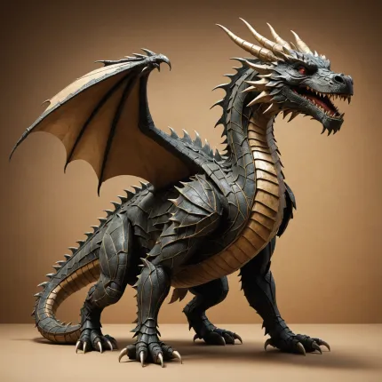 Как сделать дракона из картона: Большого и впечатляющего героя вашего творчества